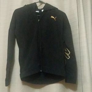Kids black PUMA jacket